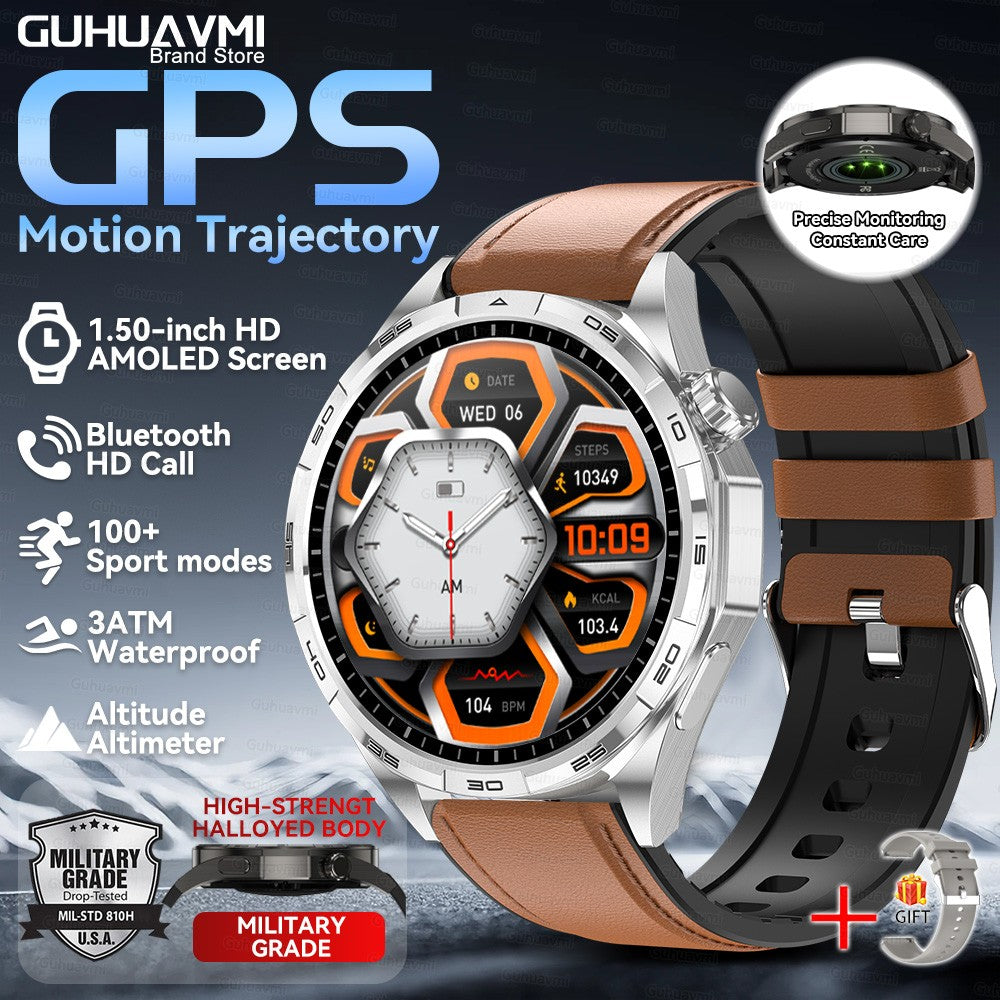 Smartwatch 2026 Novo Watch 6 Pro Masculino Tela HD AMOLED GPS Trajetória de Movimento Frequência Cardíaca Chamada Bluetooth SmartWatch IP68 à prova d'água