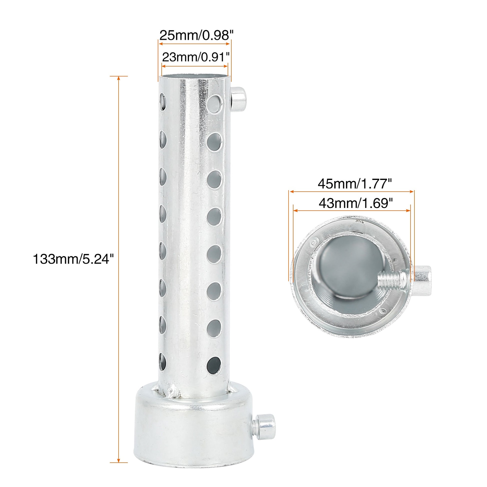 UXCELL Universal Motorcycle Exhaust DB Killer 35mm 42mm 45mm 48mm 60mm OD Muffler Baffle Insert Silver