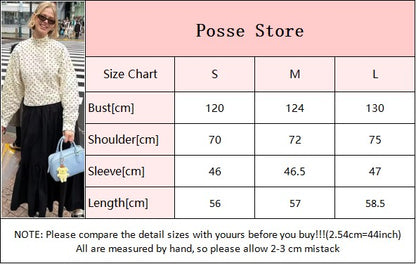 Polka Dot Stand Neck Short Jackets Women Fashion Long Sleeve Patchwork Contrast Slim Coats Casual Lady Street Commute Outerwear