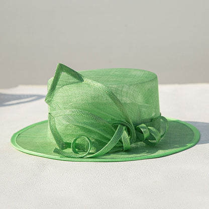 Chapéus Fascinators CLÁSSICOS SINAMAY para Mulheres Chapéu de Sol Feminino Chapéus de Verão com Aba Larga Chapéu Boater Festa do Chá Derby Igreja CHAPÉU DE CASAMENTO