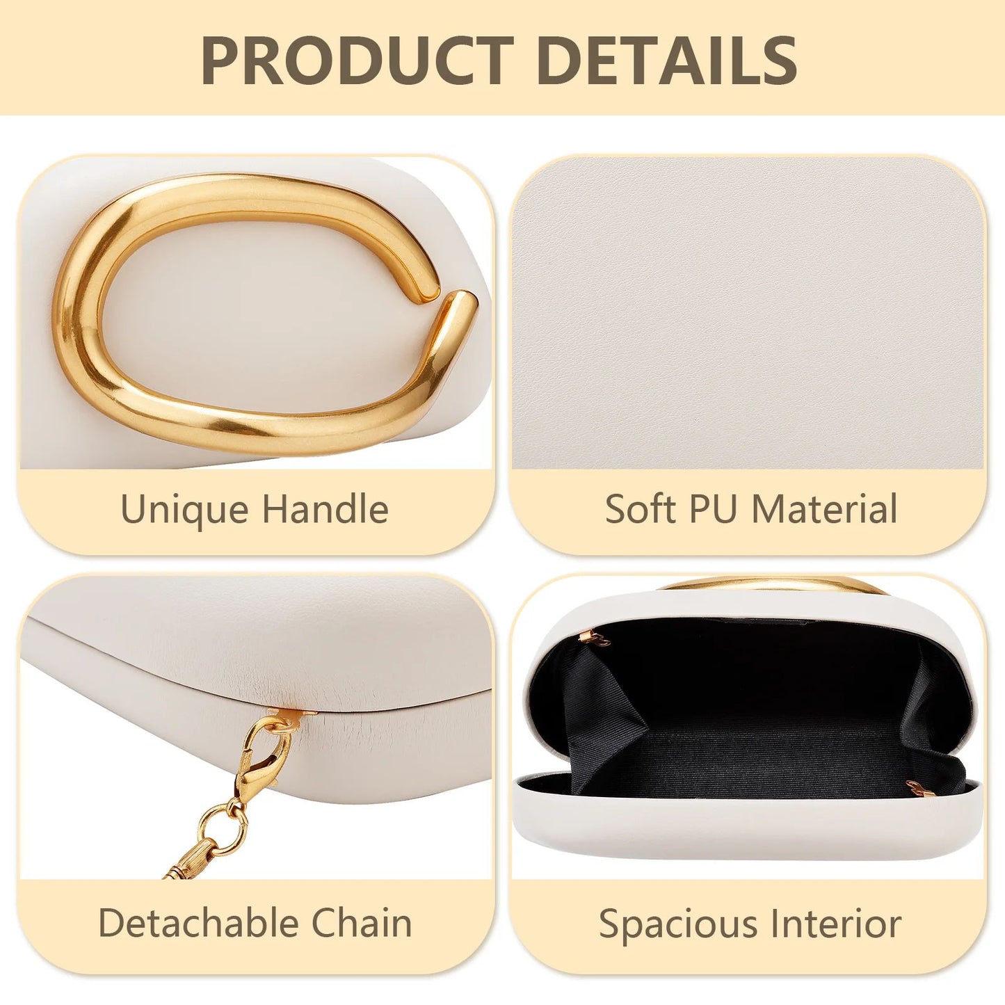 2025 Fashion Women Luxury Evening Banquet Clutch Bag Bride Metal Shoulder Wedding Purse Party Crossbody Day Closure Box Handbag