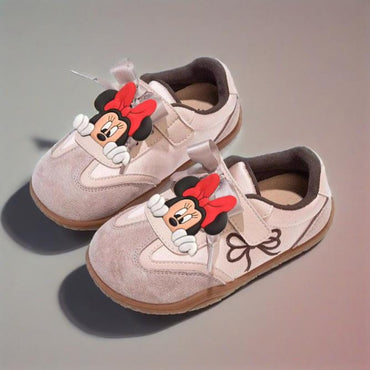 New Style Girls Casual Shoes Cute Minnie Anti-slip Kids Breathable Sport Footwear Children's Sneakers Soft Bottom Toddler Shoes