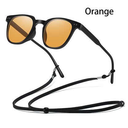 Fashion Small round Sunglasses Gradient Pink Lenses Classic Unisex Powder Blusher with Metal Nail Decoration for Women And Men