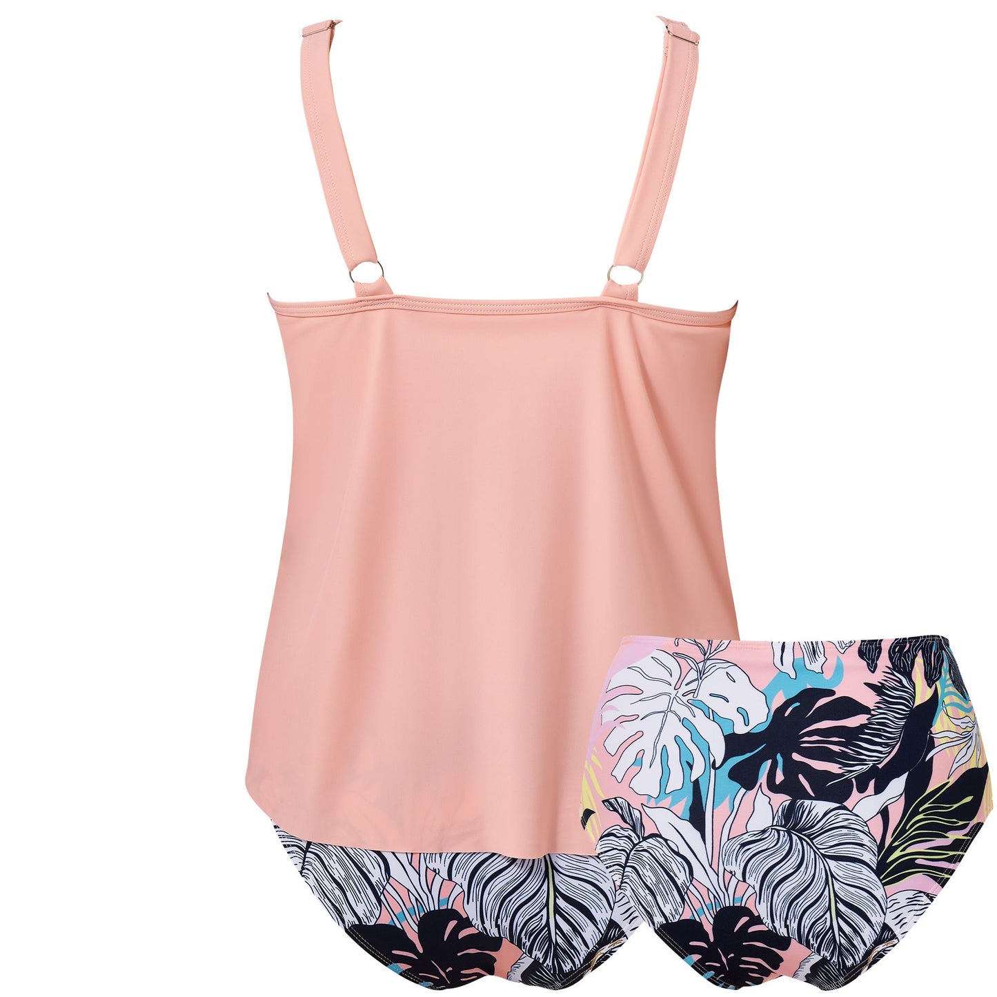 Women Tummy Control Tankini Bathing Suits High Waisted Padded Swimwear Plus Size Beachwear Swimsuit Bikini Sets Female