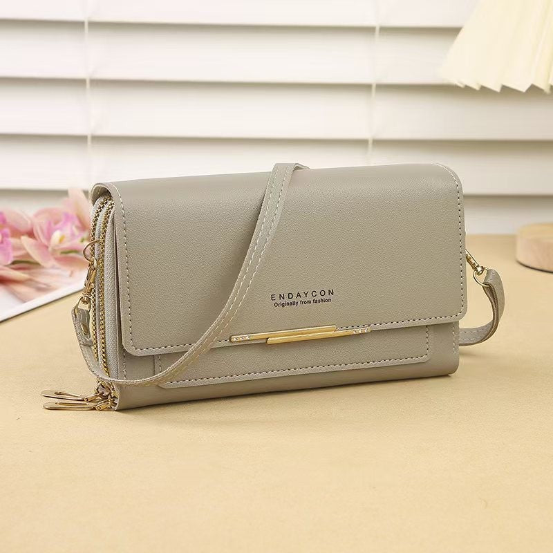 2024 New Women's Wallet Korean Multifunctional Shoulder Bag Mid-length Clutch Coin Purse