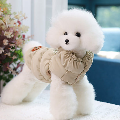 Roupas de Cachorro Macias e Quentes, Casaco/Colete Acolchoado de Inverno para Cães Pequenos e Médios, Gatos, Chihuahua, Bulldog Francês, Poodle, Roupa para Pets