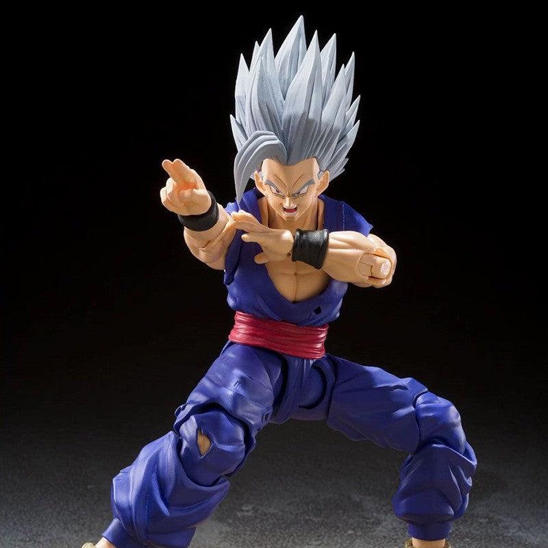 Shf Dragon Ball Son Gohan Besta Action Figure PVC Boneco Colecionável Articulado Anime Super Saiyajin Gohan Modelo Brinquedo de Presente 17cm
