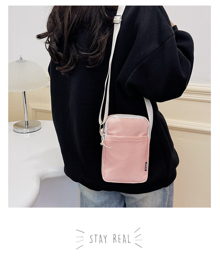 New Fashion Mobile Phone Bag Women's Messenger Bag All-match Mini Small Crossbody Bag Hanging Neck Coin Purse Vertical Handbag