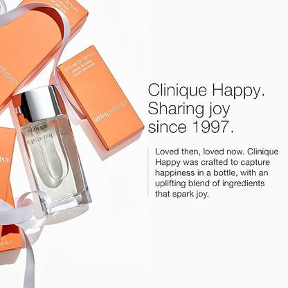 Clinique Happy Eau De Parfum Spray | Notas de Toranja, Bergamota, Flor de Casamento Havaiana + Mimosa da Primavera | Perfumes para Mulheres