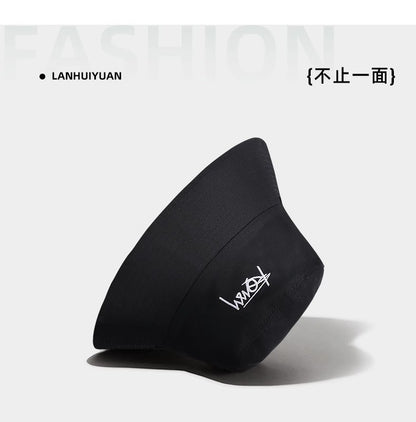 Big Head Letter Bucket Hat for Men Women XL Large Hip Hop Cap Fisherman Hat Summer Sun Hat Plus Size Panama