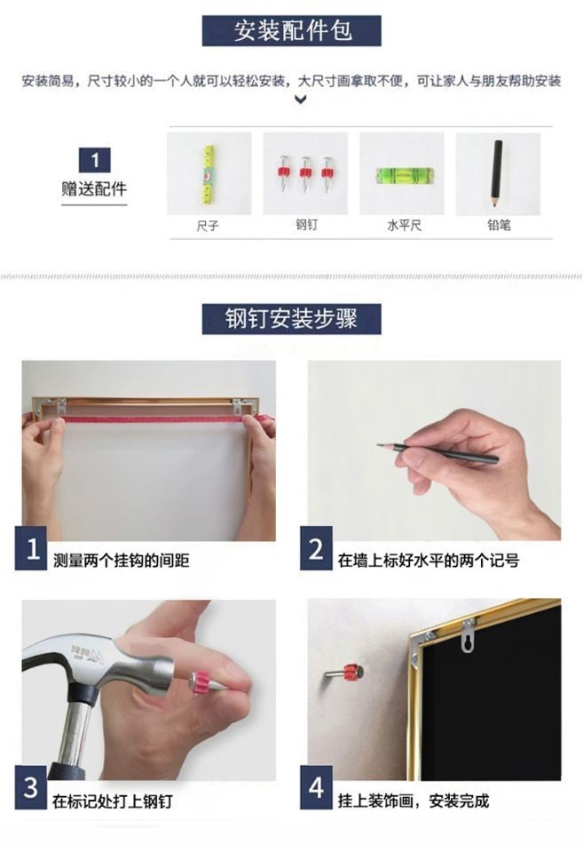 Perpetual calendar living room wall clock, French retro style, silent home electronic time clock, wall hanging painting