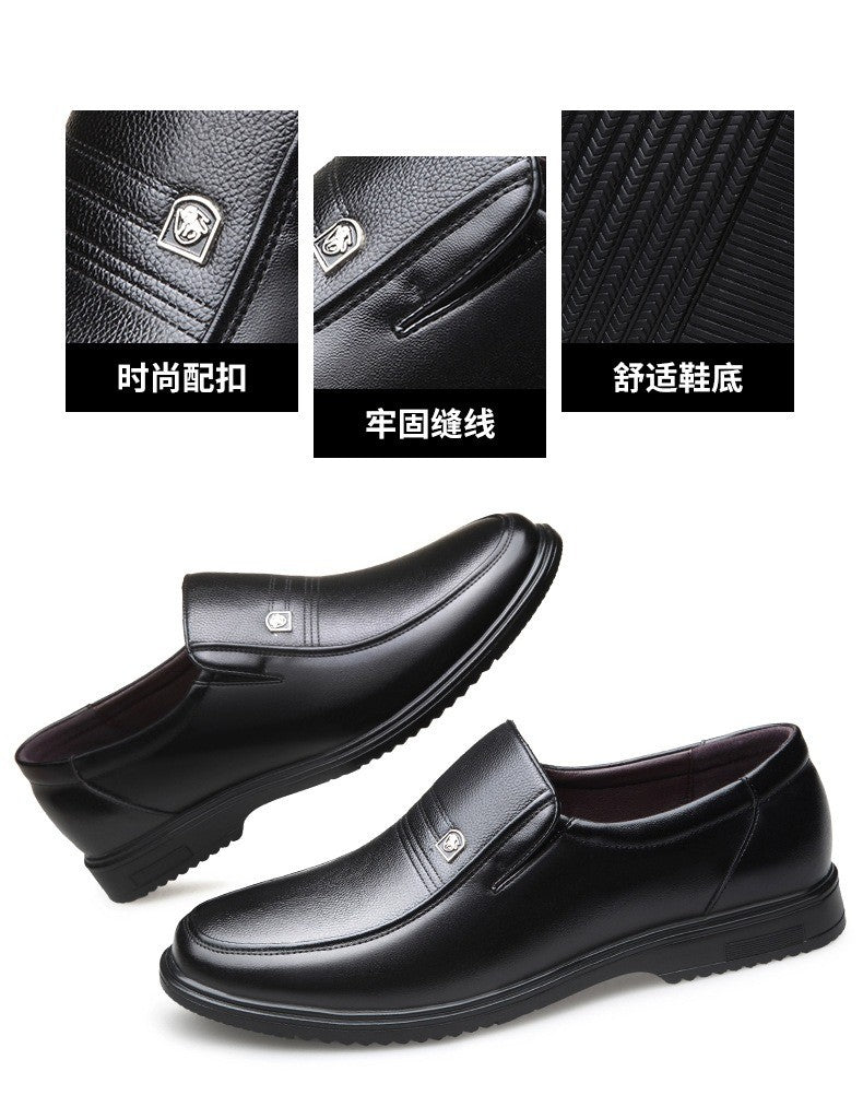 Handmade Genuine Leather Shoes Men Loafers Business Casual Shoes Classic Soft Leather Hombre Breathable Flat Shoes