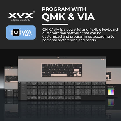 Teclado Mecânico XVX M67 JadeStone com Teclas IMD-Tech Hot Swappable Design Gasket Teclado com Retroiluminação RGB Personalizada Tri-Modo