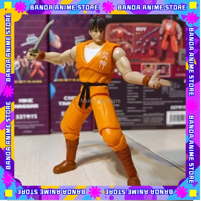 Em Estoque 52TOYS Action Figure CAPCOM Final Fight, 1PC Decoração de Mesa Colecionável, Presente Criativo para Aniversário, 3.75polegadas/10cm