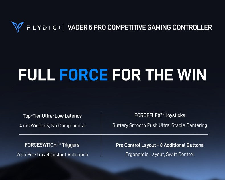 In Stock Flydigi Vader 5 Pro V2 Global Version Wireless Bluetooth Gamepad Controller Multi-Platform for PC NS2 Mobile Steam