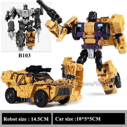 NOVO Chegou G1 KO Brinquedos de Transformação 5 EM 1 Boneco de Ação Clássico Dinossauro Robô Modelo Presente para Crianças