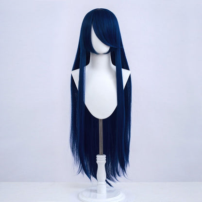 Halloween Cosplay Anime Party Fancy Wig Costume Wig 100cm Long Straight Heat Resistant Synthetic Hair Anime Colored Hair