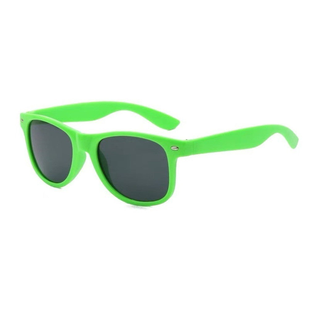 1/8pcs Neon Colors Party Sunglasses Black Studs Retro Unisex Rainbow Street Shot Gift Wedding Favors for Guests