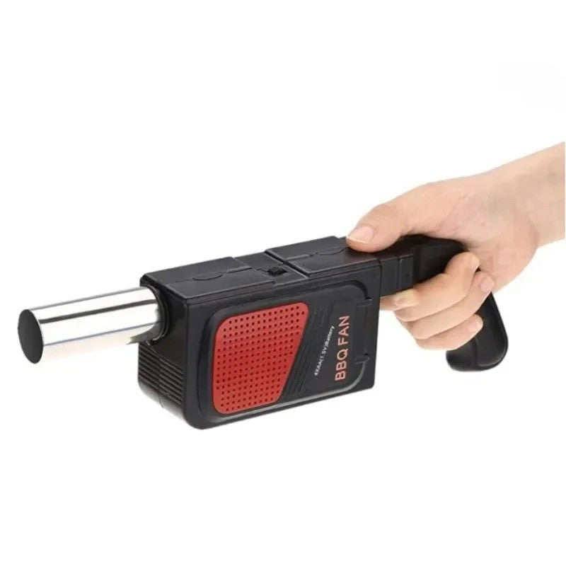 Outdoor Camping Picnic Barbecue Air Blower Portable Handheld Electric BBQ Cooking Fan Air Blower Fire Bellows Tool