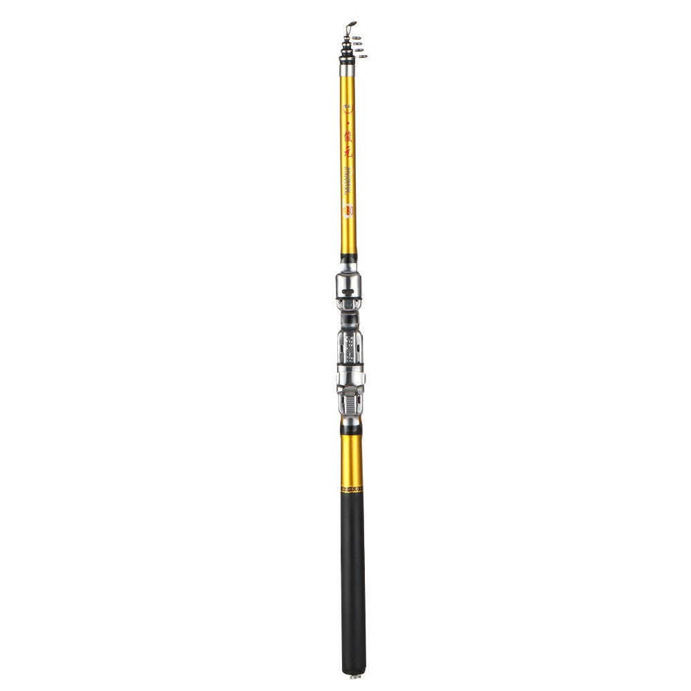 Vara de Pesca de Mar em Material de Carbono, Vara de Pesca Telescópica de Qualidade, Varas de Spinning de Qualidade 1.5m, 1.8m, 2.1m, 2.4m, 2.7m, 3m