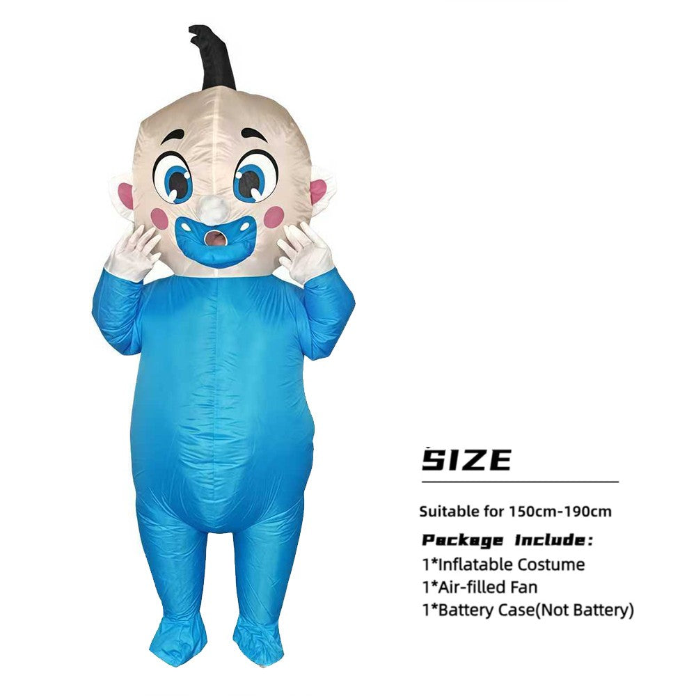 Adult inflatable Baby clothing gender revealing party fun cosplay costume set opening ceremony performance Christmas props
