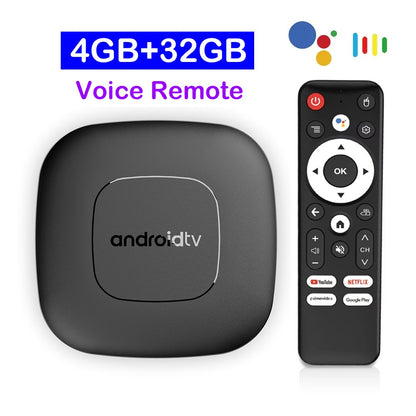 Smart TV Box 8GB 128GB Android 14 ATV Allwinner H313 Google Assistente Vídeo 8K 4k HDR10 Media Player T1 Box de TV Super Rápido