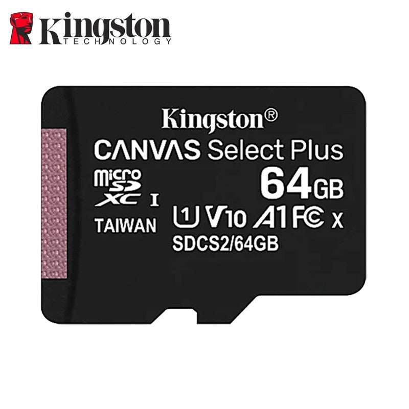 Cartão de Memória Kingston Até 200MB/S Micro SD TF 64GB 256GB 128GB 512GB 1TB Velocidade de Leitura Classe 10 U1 V30 A1 Flash para Eletrônicos