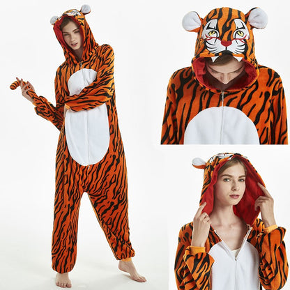 Kigurumi Capybara Onesies Adults Kids Sleepwear Women Men Flannel Cartoon Animal Pajamas Chidlren Halloween Performance Jumpsuit