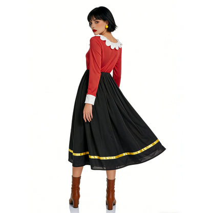 Classic Cartoon Popeye the Sailor Cosplay Costume With Hat Funny RolePlay Outfits For Men WOman Takerlama