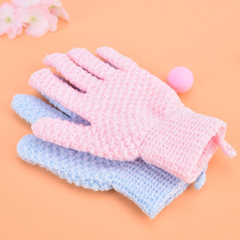 1pc Bath For Peeling Exfoliating Mitt Gloves For Shower Body Brush Fingers Towel Body Massage Sponge Wash Moisturizing SPA Foam