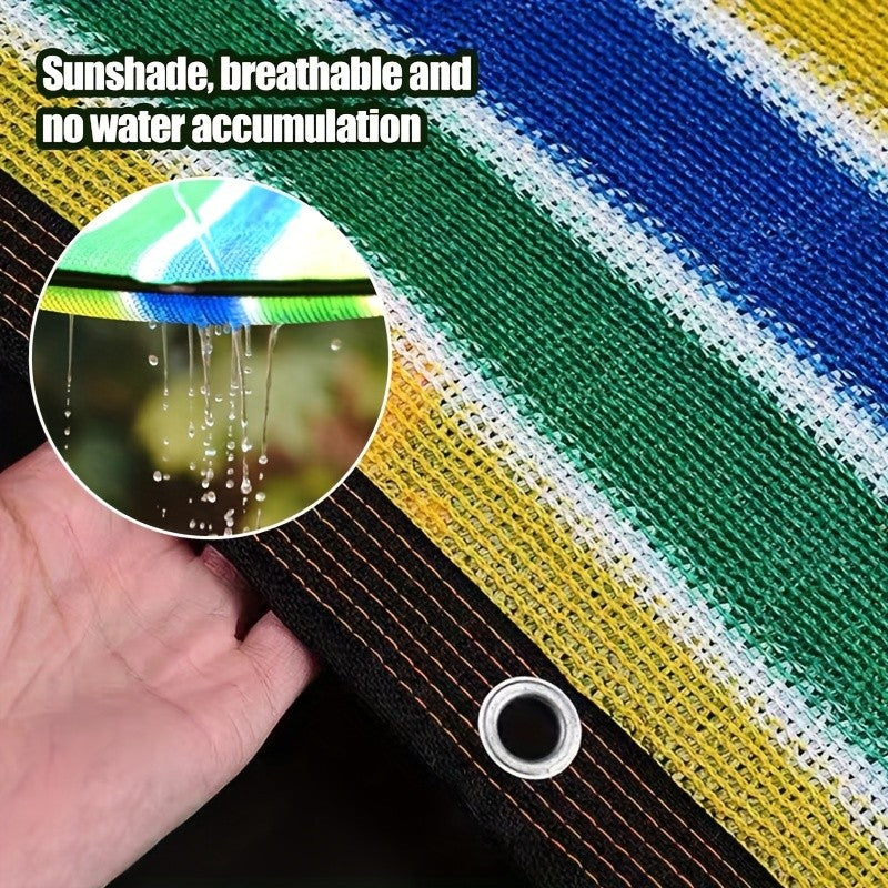 Durable outdoor sunscreen mesh - garden, greenhouse, doghouse breathable mesh cover - plant protection, easy to hang weather