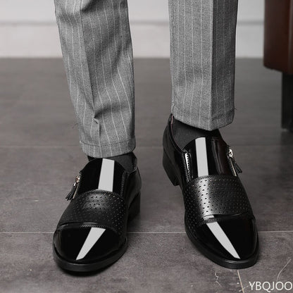 2026 Large Size Fashionable Men's Office Formal Shoes Low Cut Daily Comfortable Pointed Multifunctional Men's Wedding Shoes