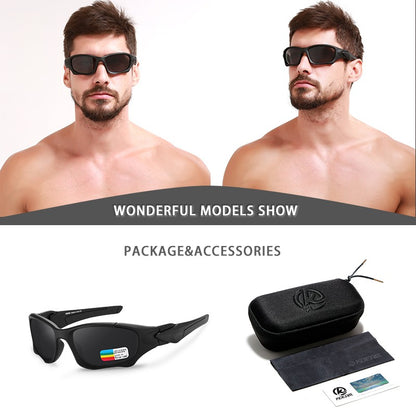 KDEAM Óculos de Sol Polarizados para Esportes ao Ar Livre Masculino Armação Curva Lente Resistente a Estresse Óculos de Sol Feminino KD0623