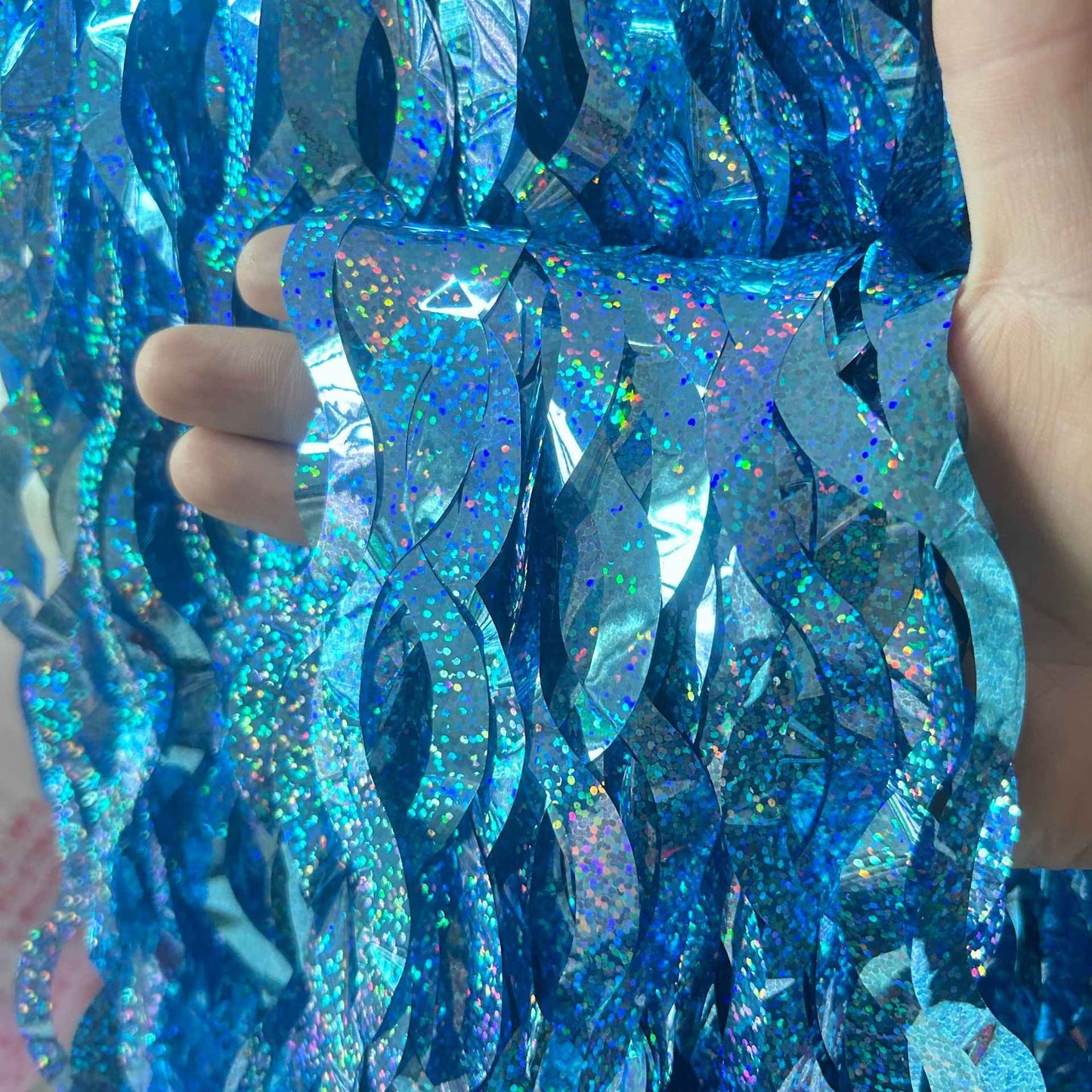 Metallic Tinsel Foil Fringe Curtains with star Party Photo Backdrop Party Streamers for Birthday New Year Eve Wedding Decor