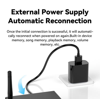 Car Bluetooth-compatible Wireless Audio Adapter 6.0 Audio Receiver U-Disk 6.5MM Karaoke Wireless Music Amplifier for Speaker