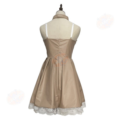 Death Note Cosplay Costume Misa Amane Imitation Leather Sexy Dress +Neck jewelry+stockings+necklace Uniform Outfit Halloween Wig