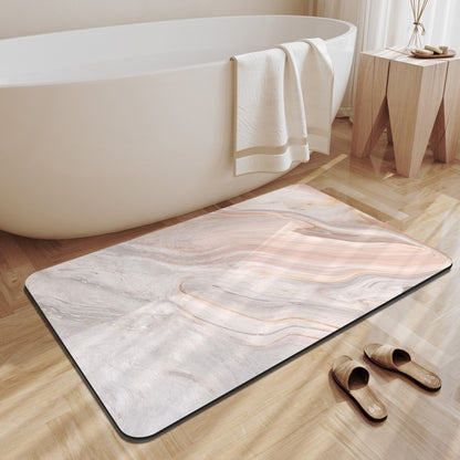 Diatomaceous Earth Bath Mat Bathroom Absorbent Foot Mats Non-Slip Shower Pad Toilet Carpet Quick Dry Entrance Doormat Washable