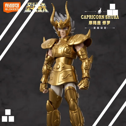 Novos Blokees Saint Seiya Champion Series Boneco de Ação Shiryu Shura Máscara da Morte Kit Modelo de Montagem Estatueta Brinquedos Colecionáveis Presentes