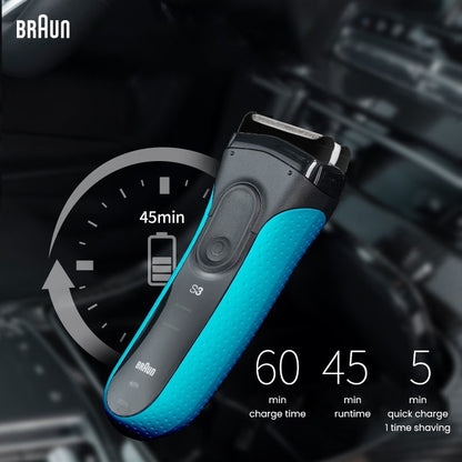 Braun Electric Shaver 3 Series ProSkin 3040S 3010S Reciprocating Shaver For Men Shaving Machine With Trimmer 100-240v