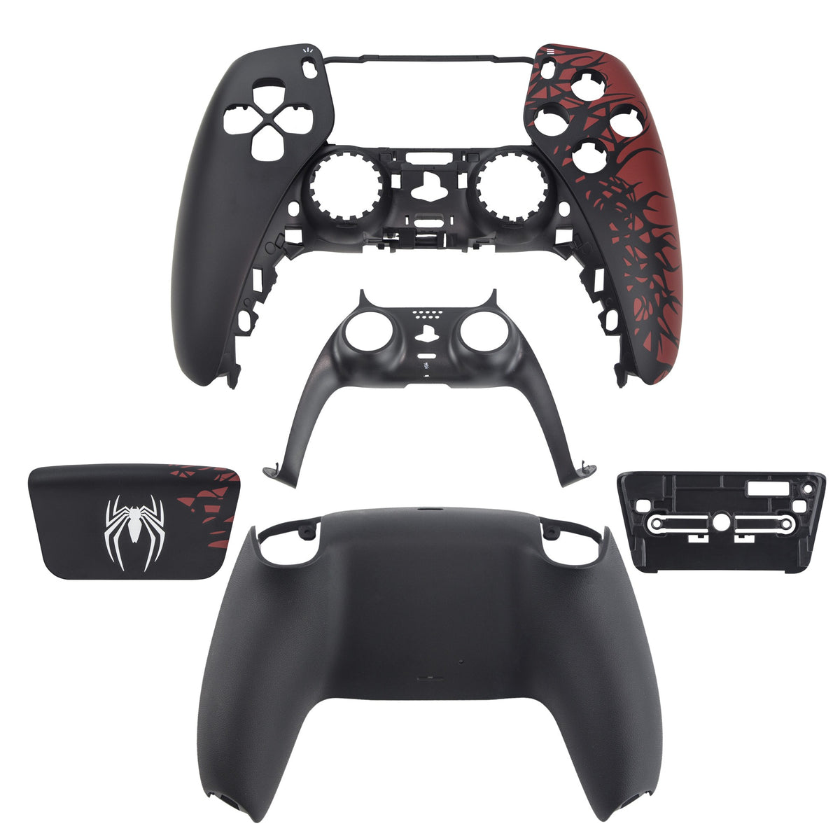 Controller Shell Cover for PS5 Faceplate Cover Controller Spider Faceplate Gamepad Cover Game Controller Protection Replacement