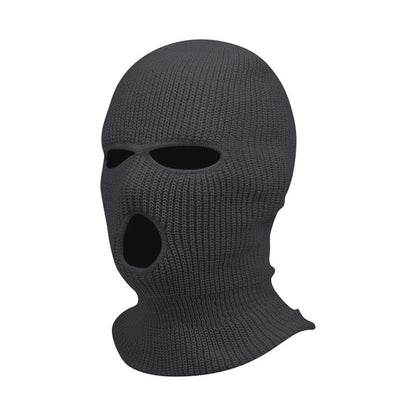 New Full Face Cover Ski Mask Hat 3 Holes Balaclava Army Tactical CS Windproof Knit Beanies Bonnet Winter Warm Unisex Caps