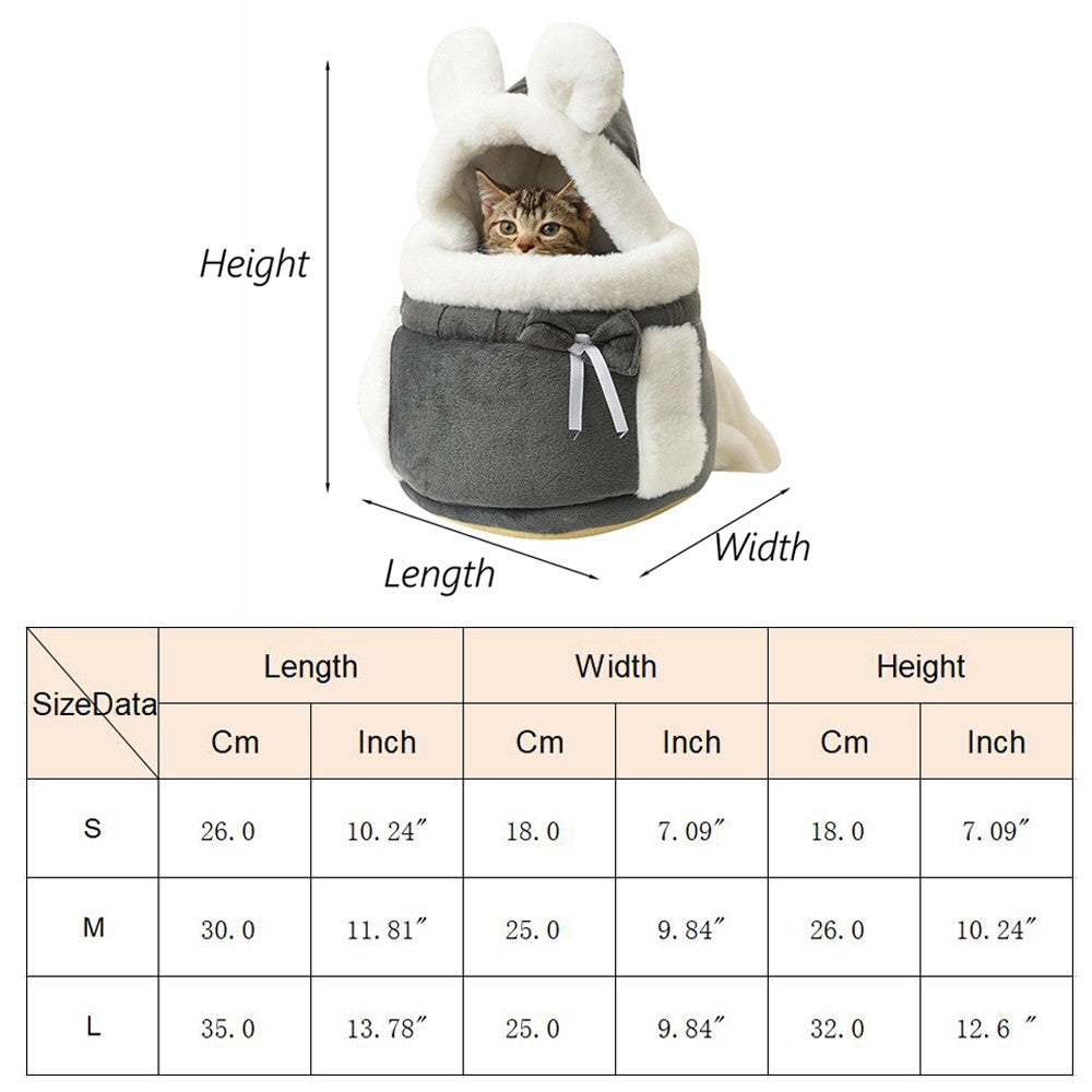 Mochila de Transporte para Cães Chihuahua para Viagem ao Ar Livre, Bolsas de Transporte de Inverno Quentes para Animais de Estimação Pequenos, Ninho para Cães Yorkshire, Gatos, Casa para Mascotes