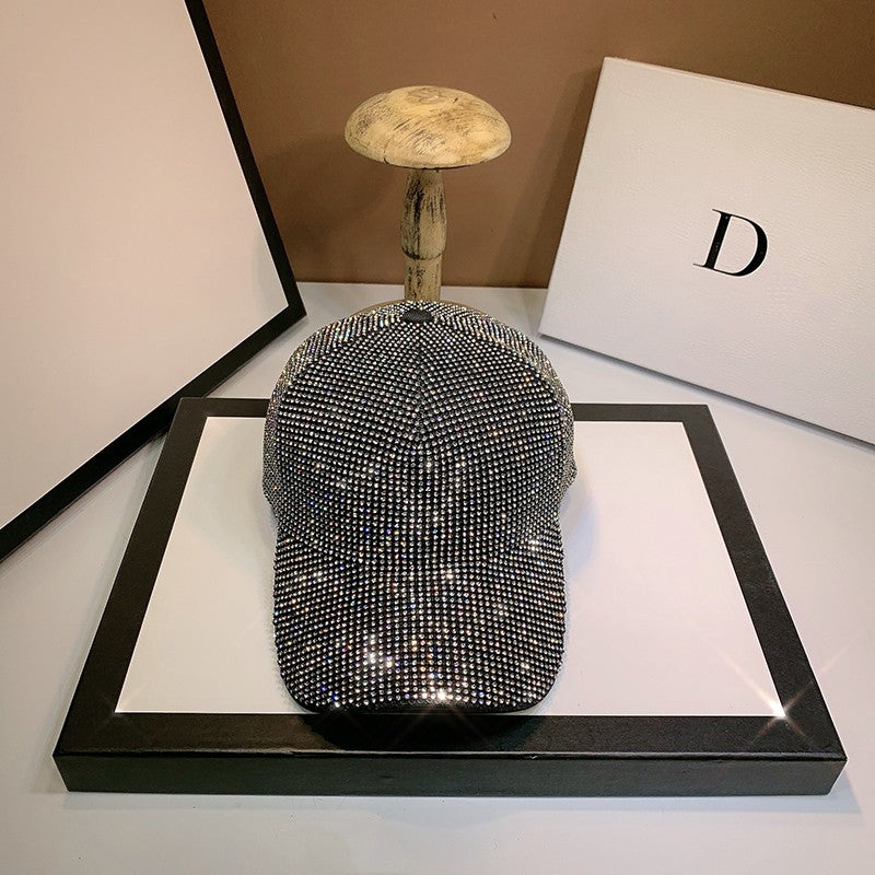 Full Diamond Luxury Rhinestones Baseball Caps for Women Men Cotton Bones Snapback Hip Hop Cap Gorras Casquette Sun Hats