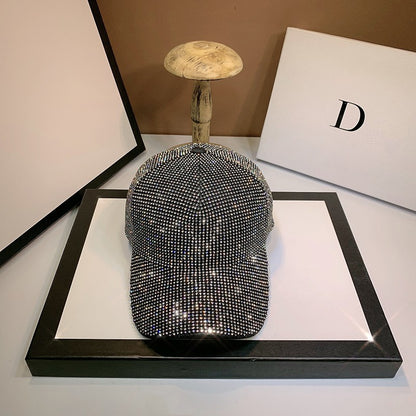 Full Diamond Luxury Rhinestones Baseball Caps for Women Men Cotton Bones Snapback Hip Hop Cap Gorras Casquette Sun Hats