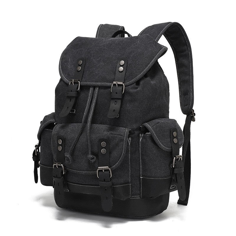 Vintage Canvas Backpacks for Men Laptop Daypacks Waterproof Rucksacks Large Waxed Mountaineering Travel Pack vintage backpack