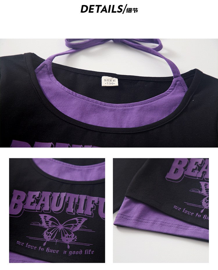 Roupa de Bebê Roupa Infantil da Moda Calças Cargo Menina Dança Hip-hop Roupa Larga de Rua Calças Infantis Casuais Meninas
