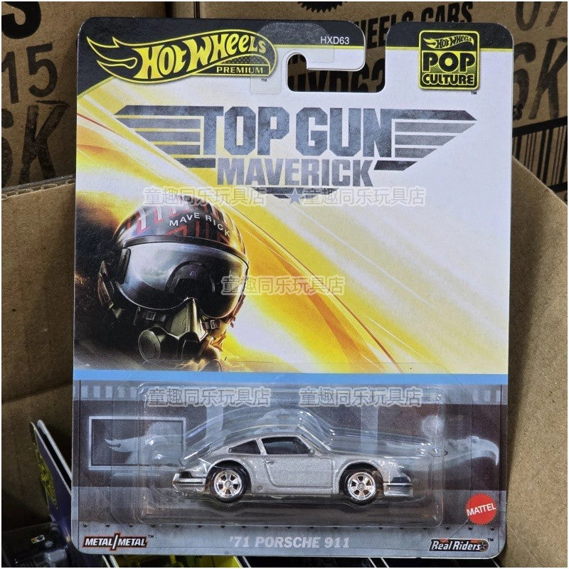 New Genuine Hot Wheels Entertainment Pop Culture Oil Set Topgun Pors Rs Shark Alloy Car Vanquish 007 2000gt Toy Boy Cool Gifts