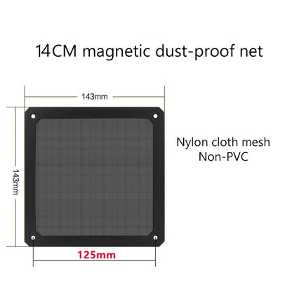 80mm 90mm 120mm 140mm PC Chassis Cooling Fan Dust Filter Magnet Dustproof Mesh Cover Computer Chassis Net Guard with Hole
