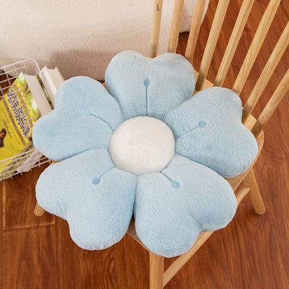Flower Plush Throw Pillow Cute Daisy Stuffed Cushion Kawaii Sleeping Pillow Soft Office Chair Back Cushion Pet Mat Home Decor