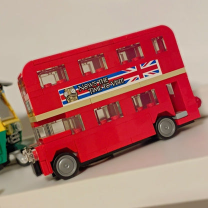 LEGO 40220 Creator Ônibus de Dois Andares de Londres Brinquedo de Blocos de Construção para Crianças Presente de Aniversário de Dia das Crianças (118 Peças)